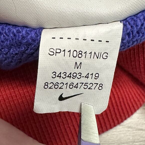 2011 Nike Color-Block Zip Up Hoodie Women's M Sportswear‎ Y2K Purple Workout Gym - Picture 9 of 10